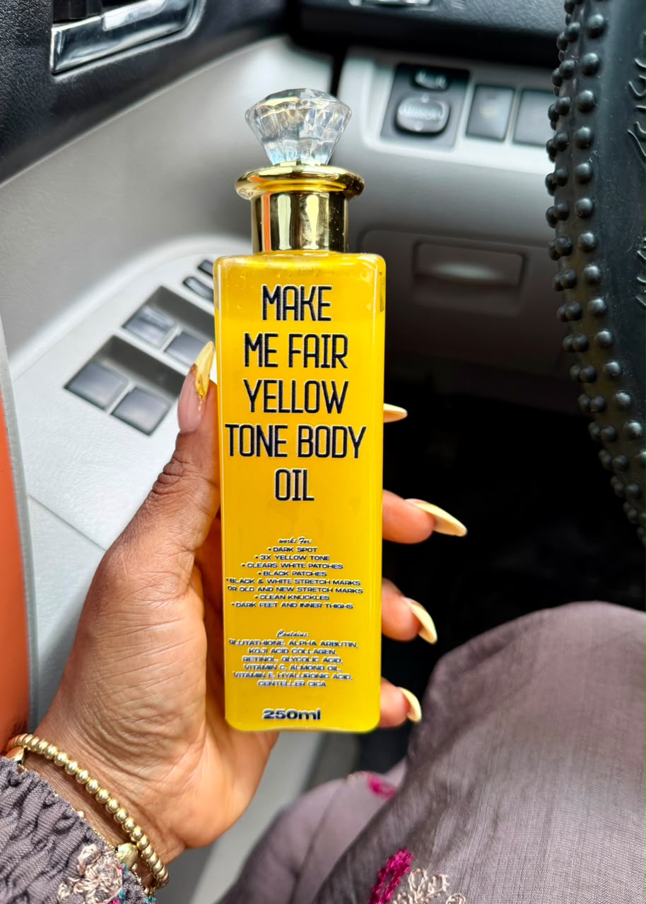 Make Me Fair Yellow Tone Body Oil